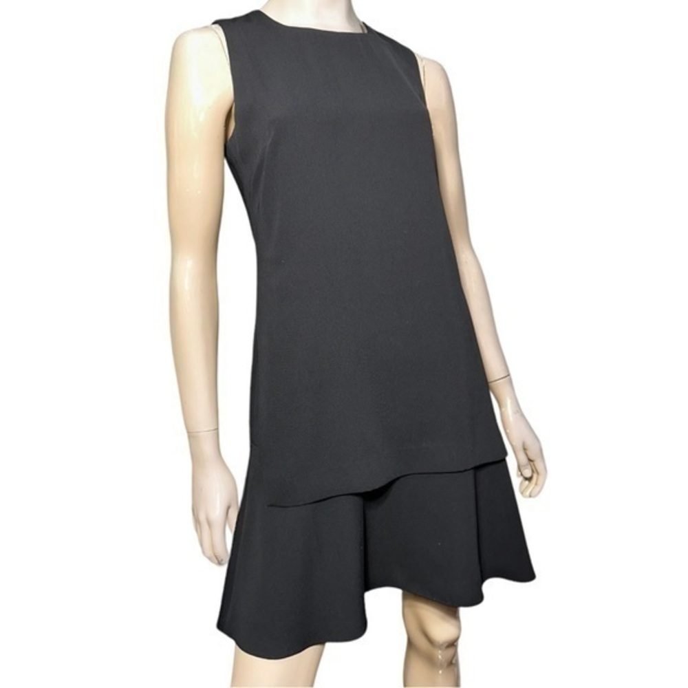 Kobi Halperin Women’s Size S Black Layered Astra Sleeveless Layered A-Line Dress